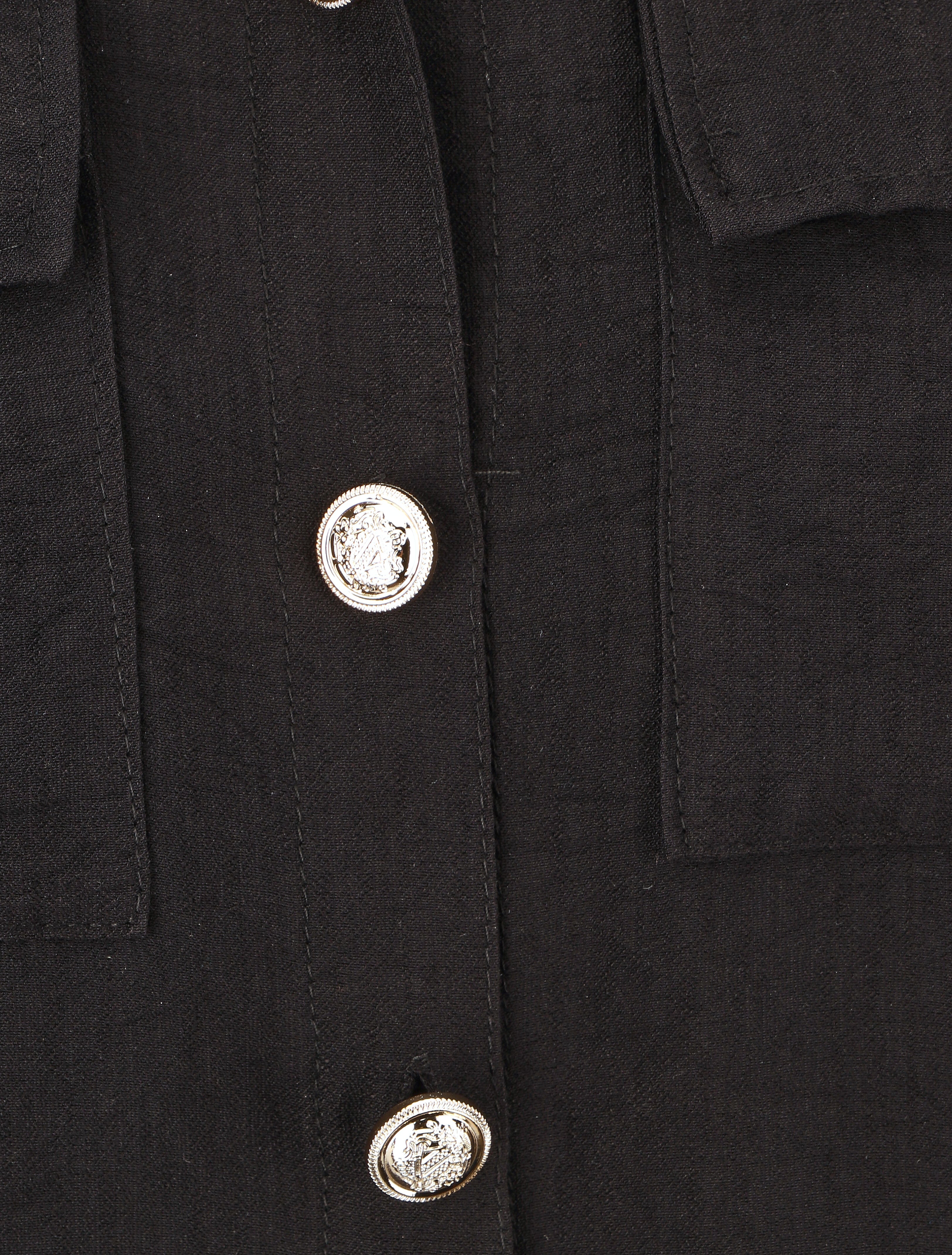 Chemise unie fluide - Noir - 3