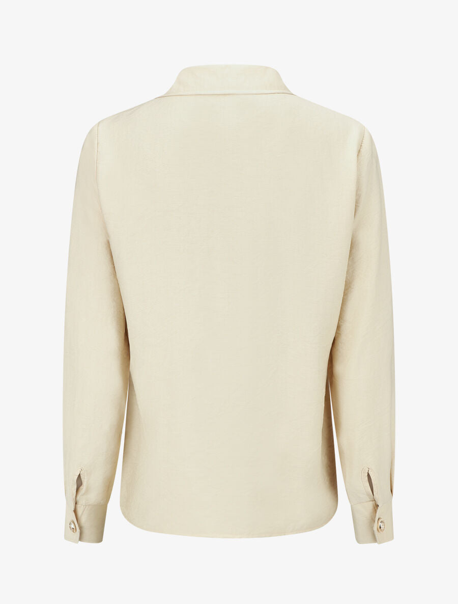 Chemise unie fluide - Beige - 2