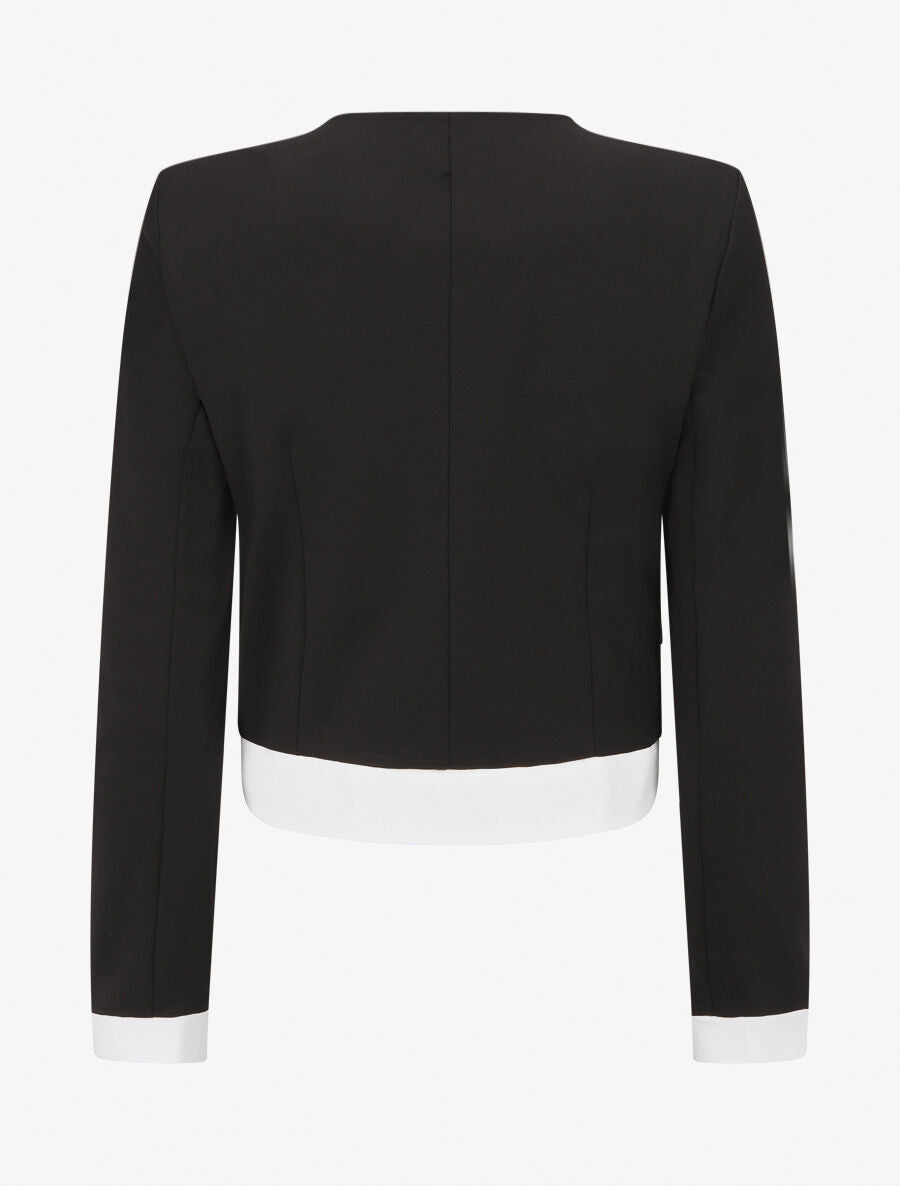 Veste légère à bordures contrastées - Noir - 2