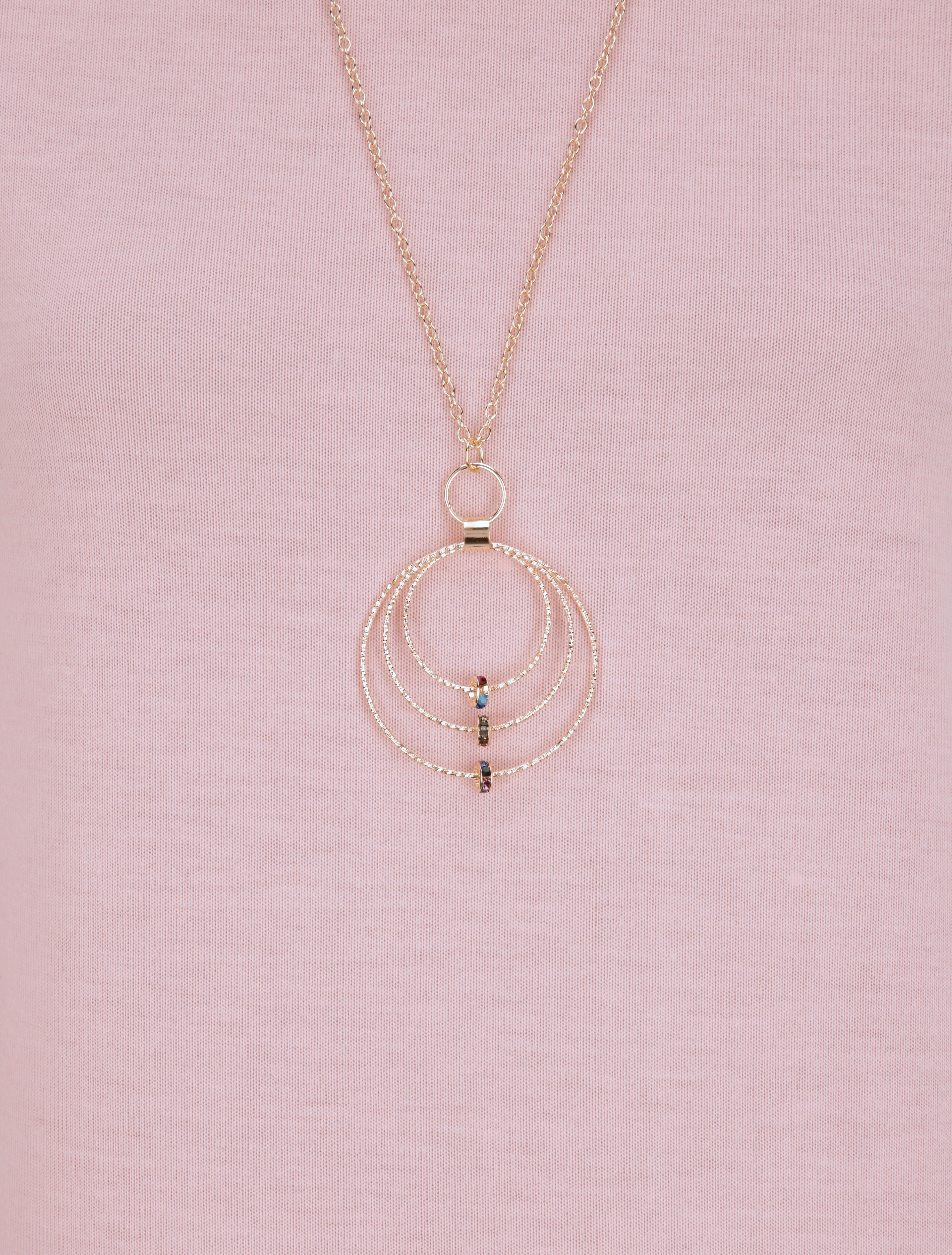 Top à bords arrondis en maille fine - Rose - 3
