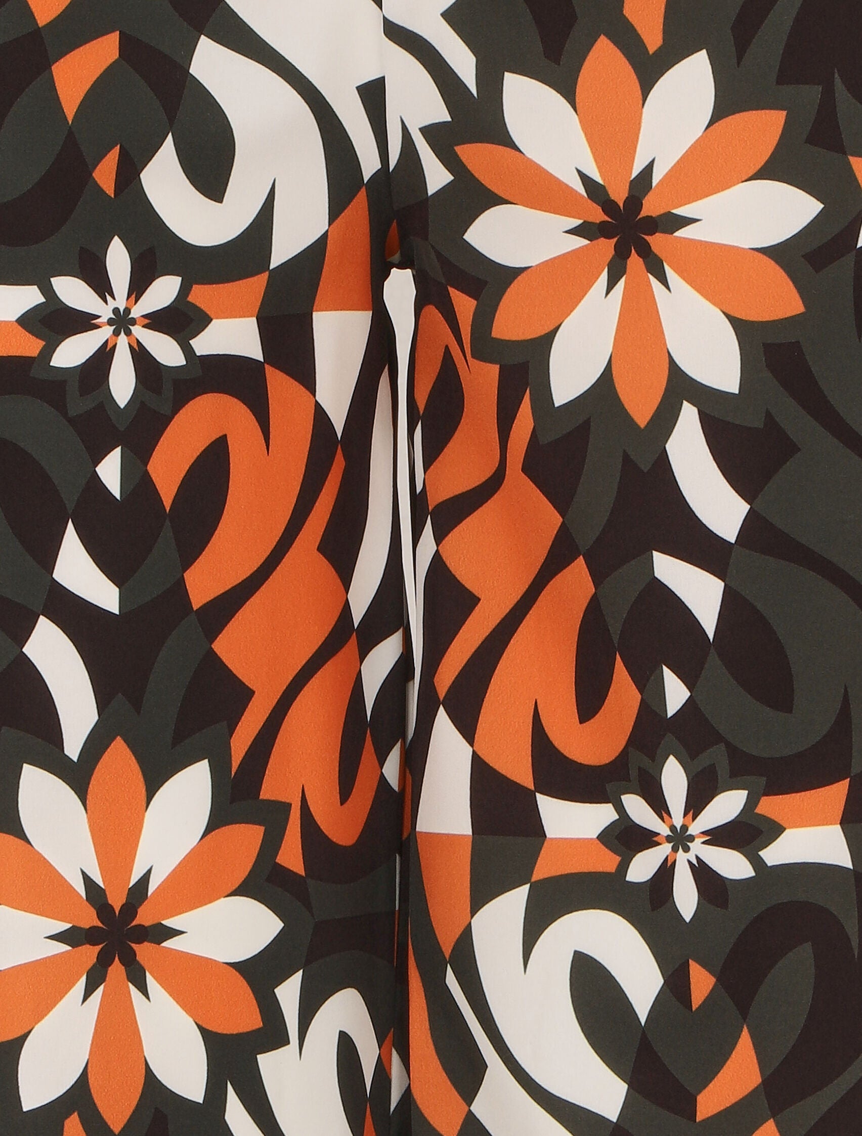 Pantalon ample imprimé floral - Noir - 3