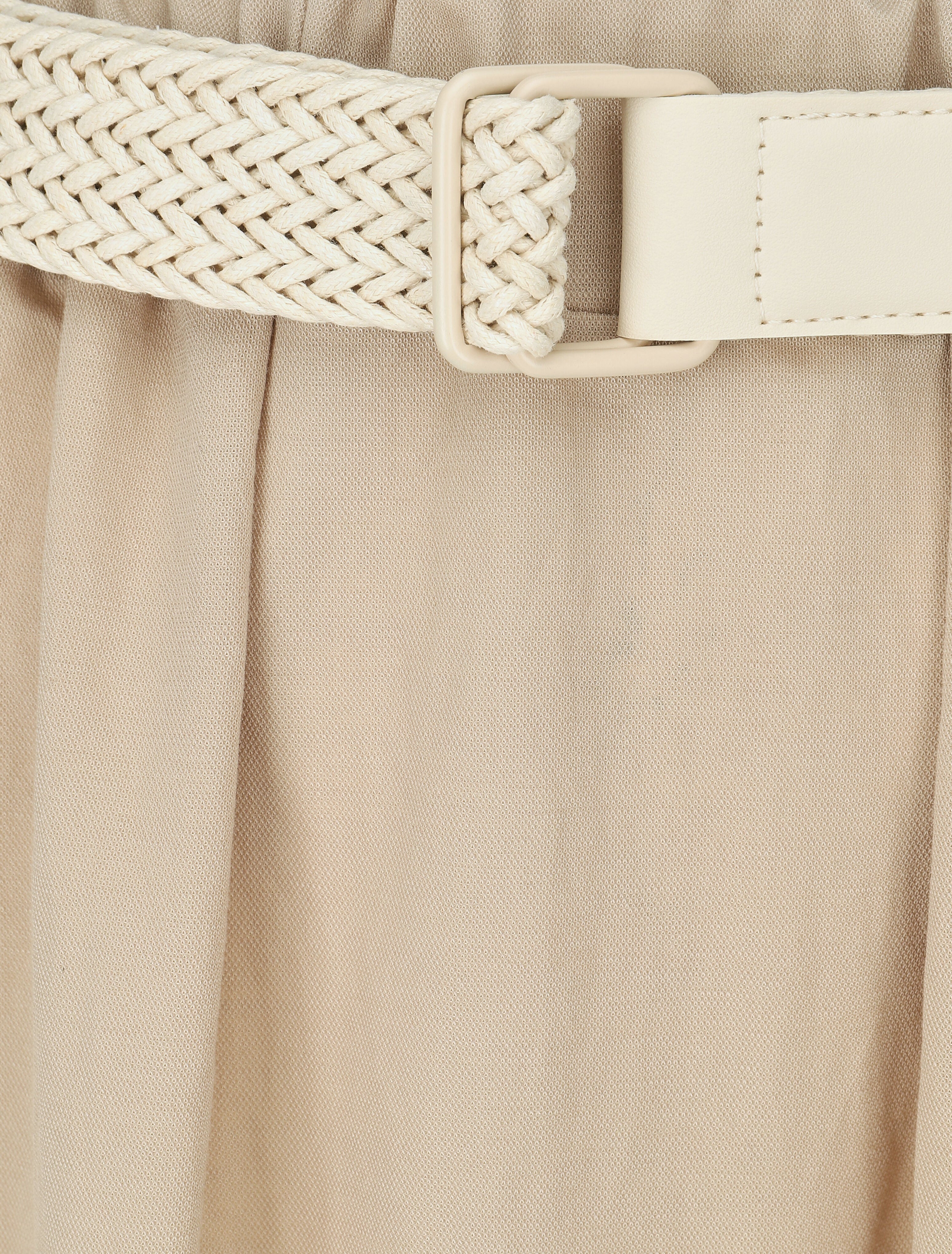 Jupe longue unie droite - Beige - 3