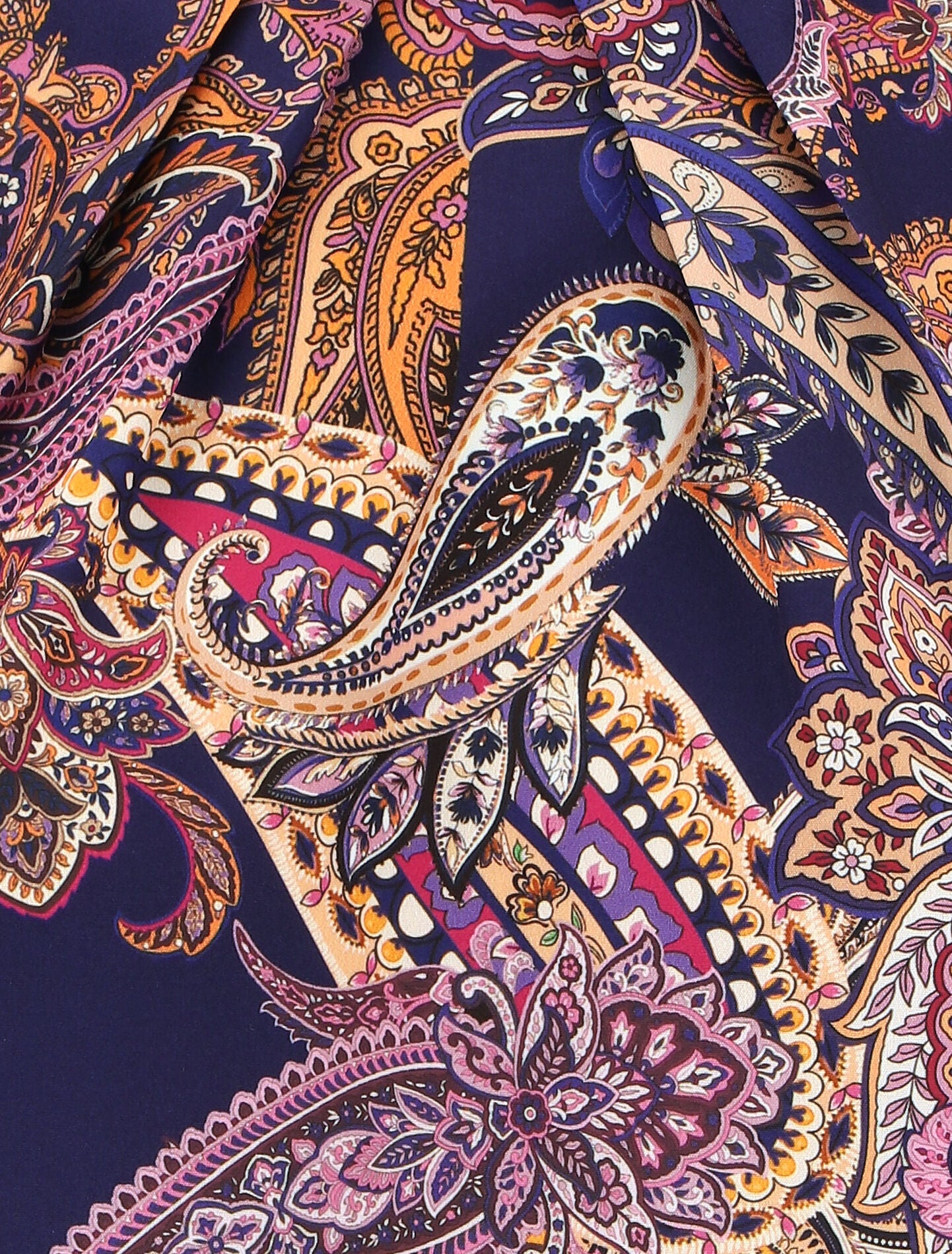 Top sans manches imprimé foulard - Marine - 3