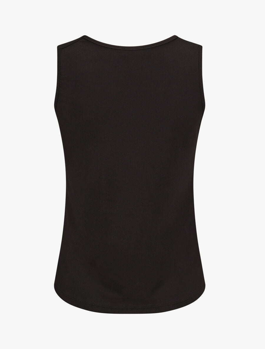 Top droit sans manches bicolore - Noir/vert - 2