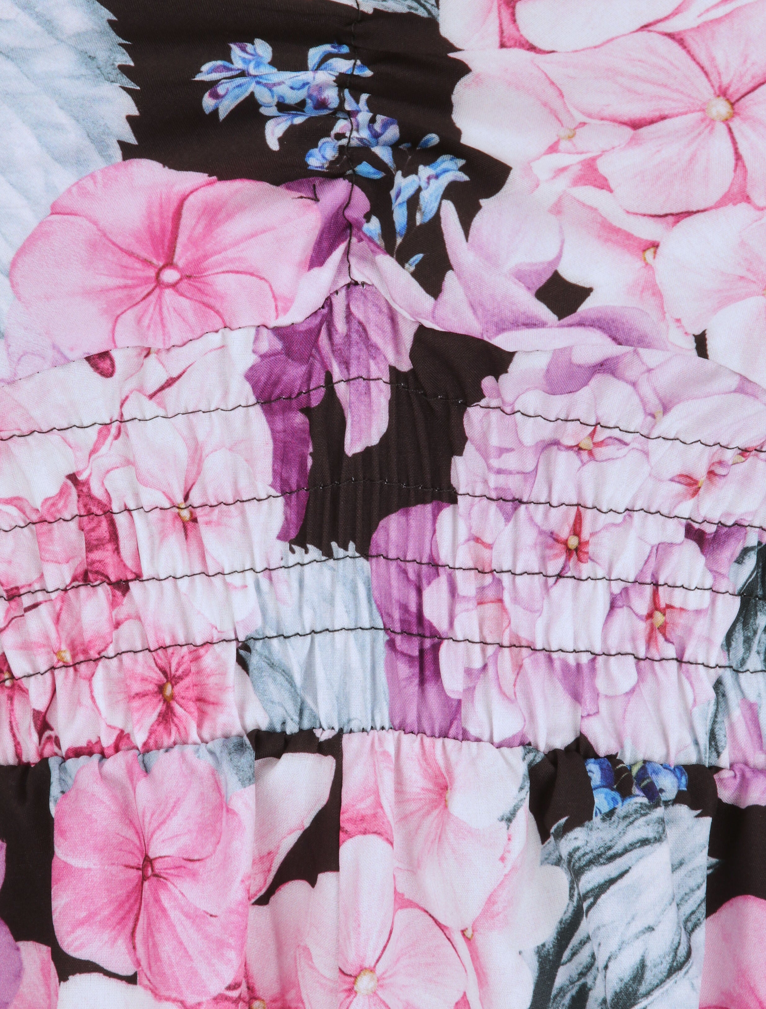 Combishort courte imprimé hortensia - Noir - 4