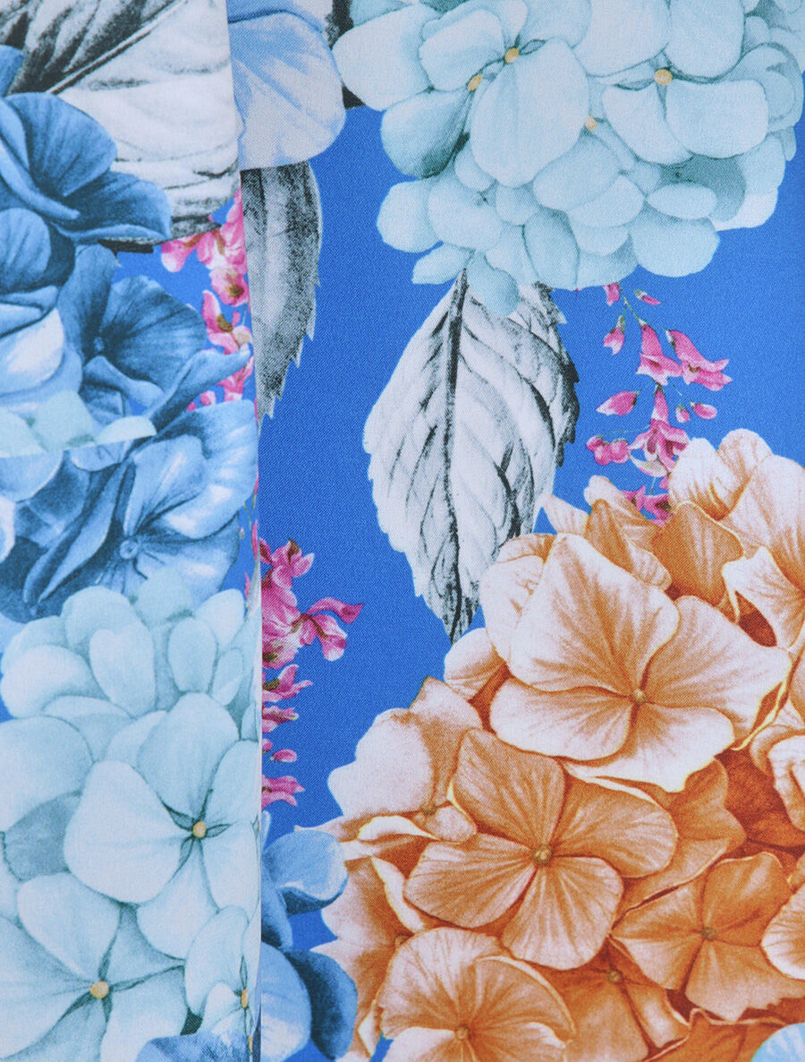 Combishort courte imprimé hortensia - Bleu électrique - 4