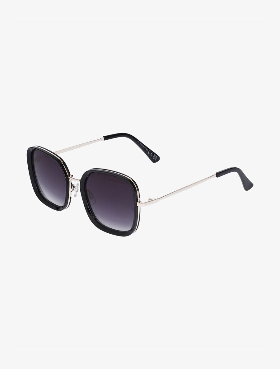 Lunettes de soleil forme carrée - Noir - 1