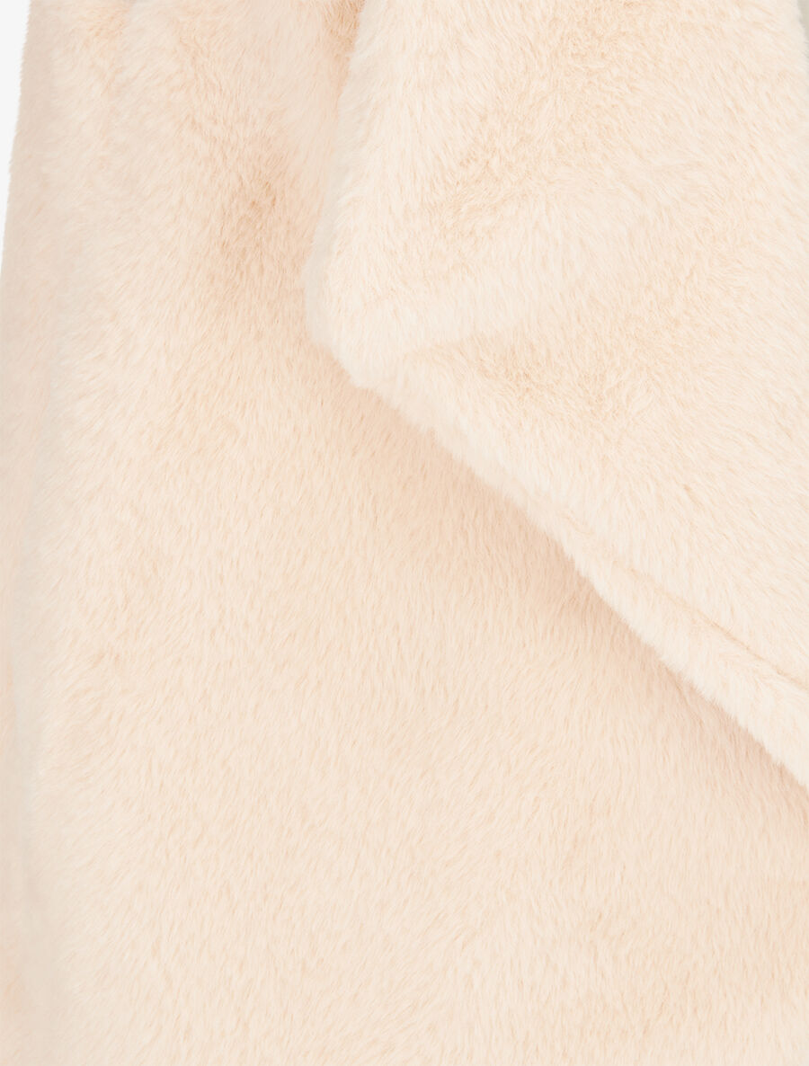 Gilet sans manches en fourrure synthétique - Beige clair - 3