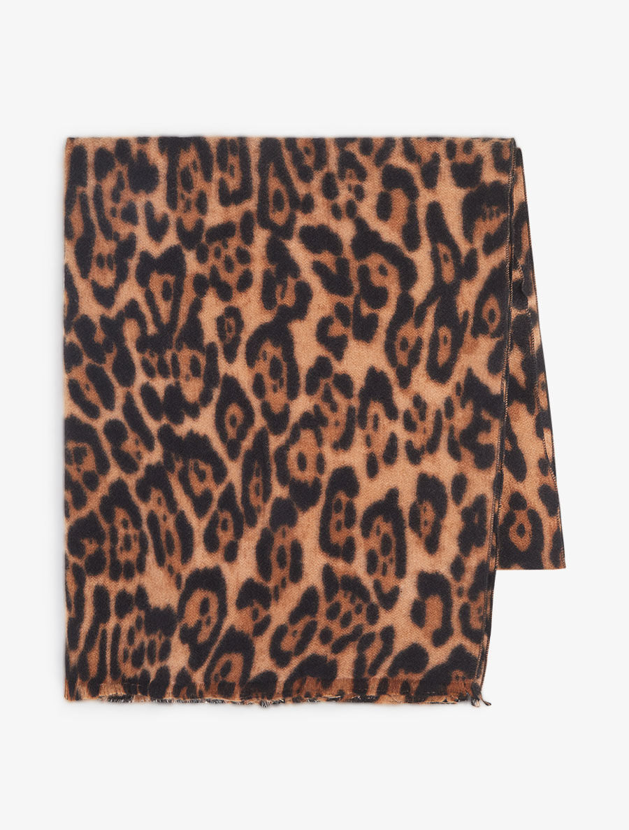 Echarpe moucheté léopard - Camel - 2