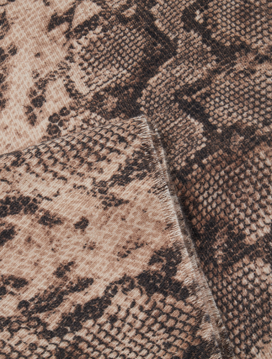 Foulard à imprimé python - Beige - 3