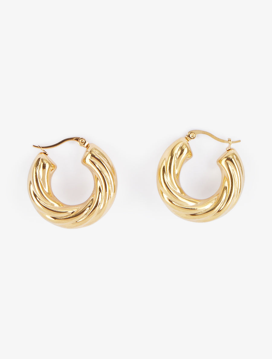 Créoles torsadées - Or - 1