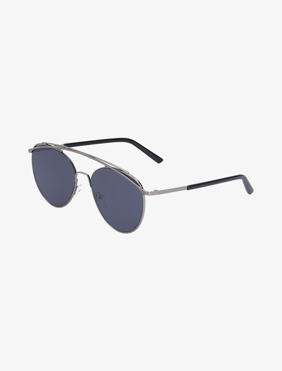 Lunettes de soleil rondes oversize - Noir - 2