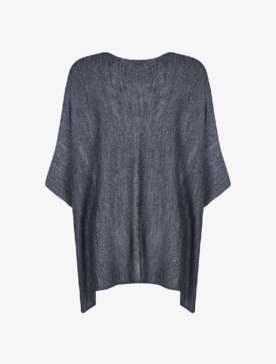 Poncho rectangulaire - Anthracite - 2