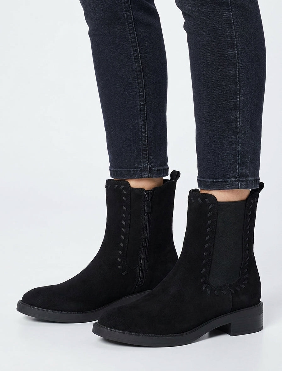 Bottines chelsea talon bloc - Noir