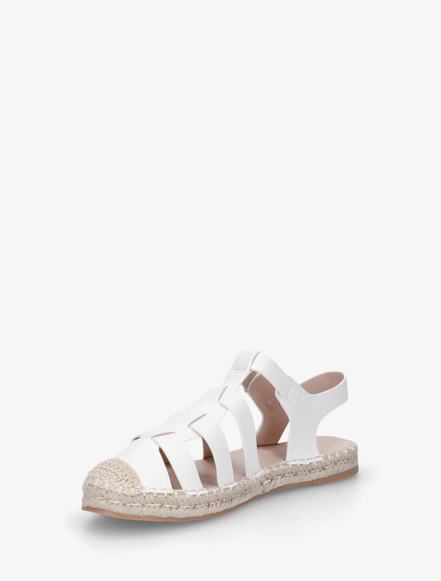 Espadrilles style spartiate - Blanc - 3