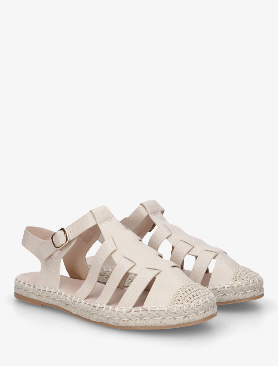 Espadrilles style spartiate - Beige - 4