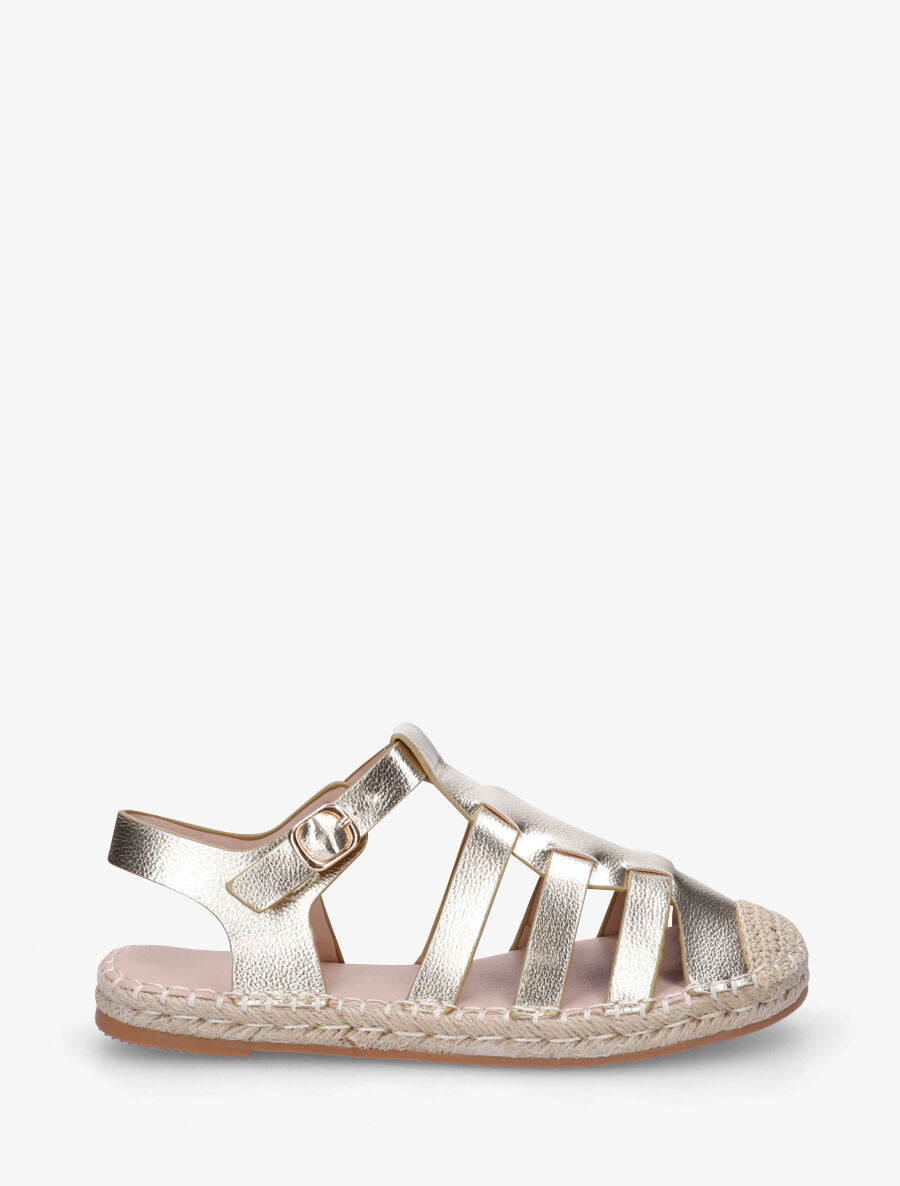 Espadrilles style spartiate - Or - 5
