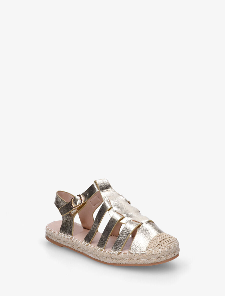 Espadrilles style spartiate - Or - 2