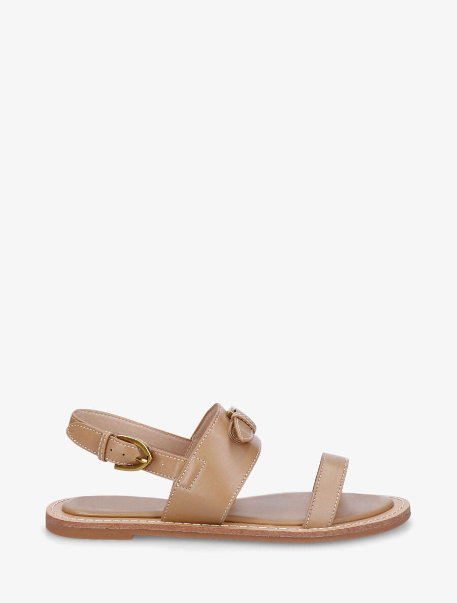 Sandales à boucle fantaisie - Beige - 1