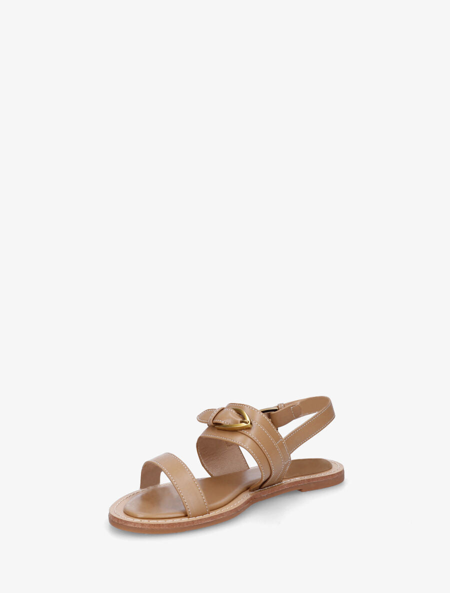 Sandales à boucle fantaisie - Beige - 3