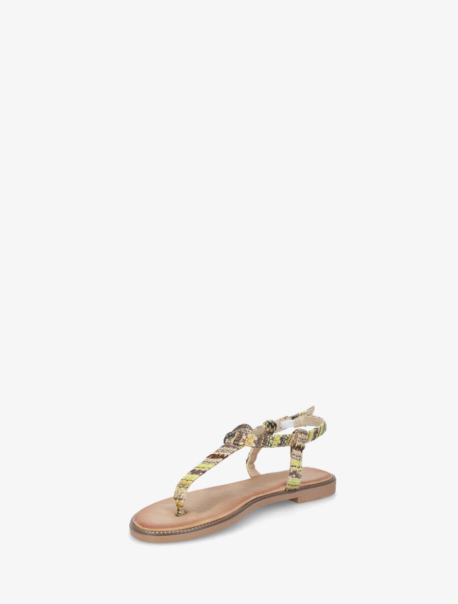 Nu-pieds effet tweed - Vert - 3