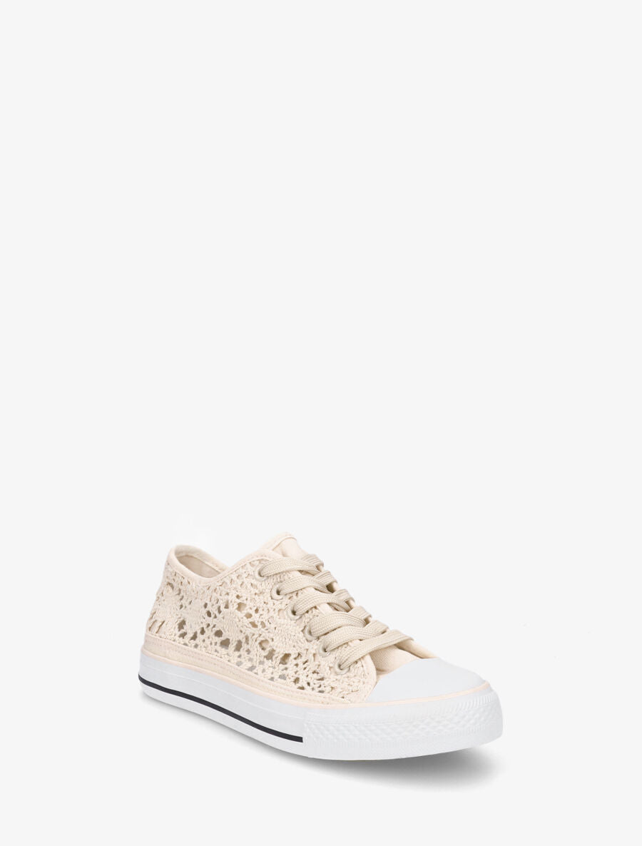 Tennis en crochet - Beige - 2
