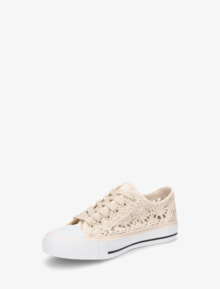 Tennis en crochet - Beige - 3