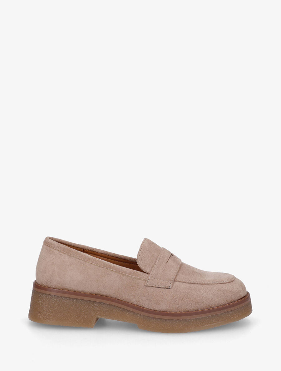 Mocassins classiques en suédine - Beige foncé - 5