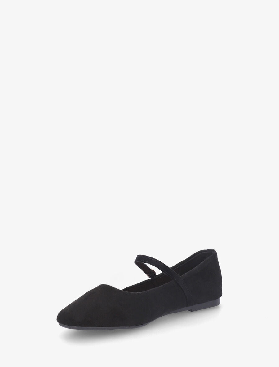 Ballerines style babies en suédine - Noir - 3