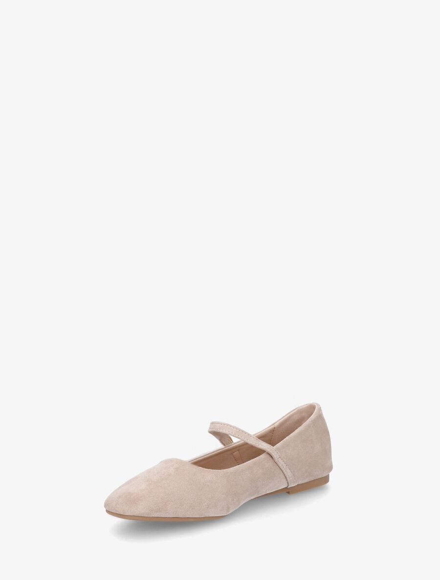Ballerines style babies en suédine - Beige - 3