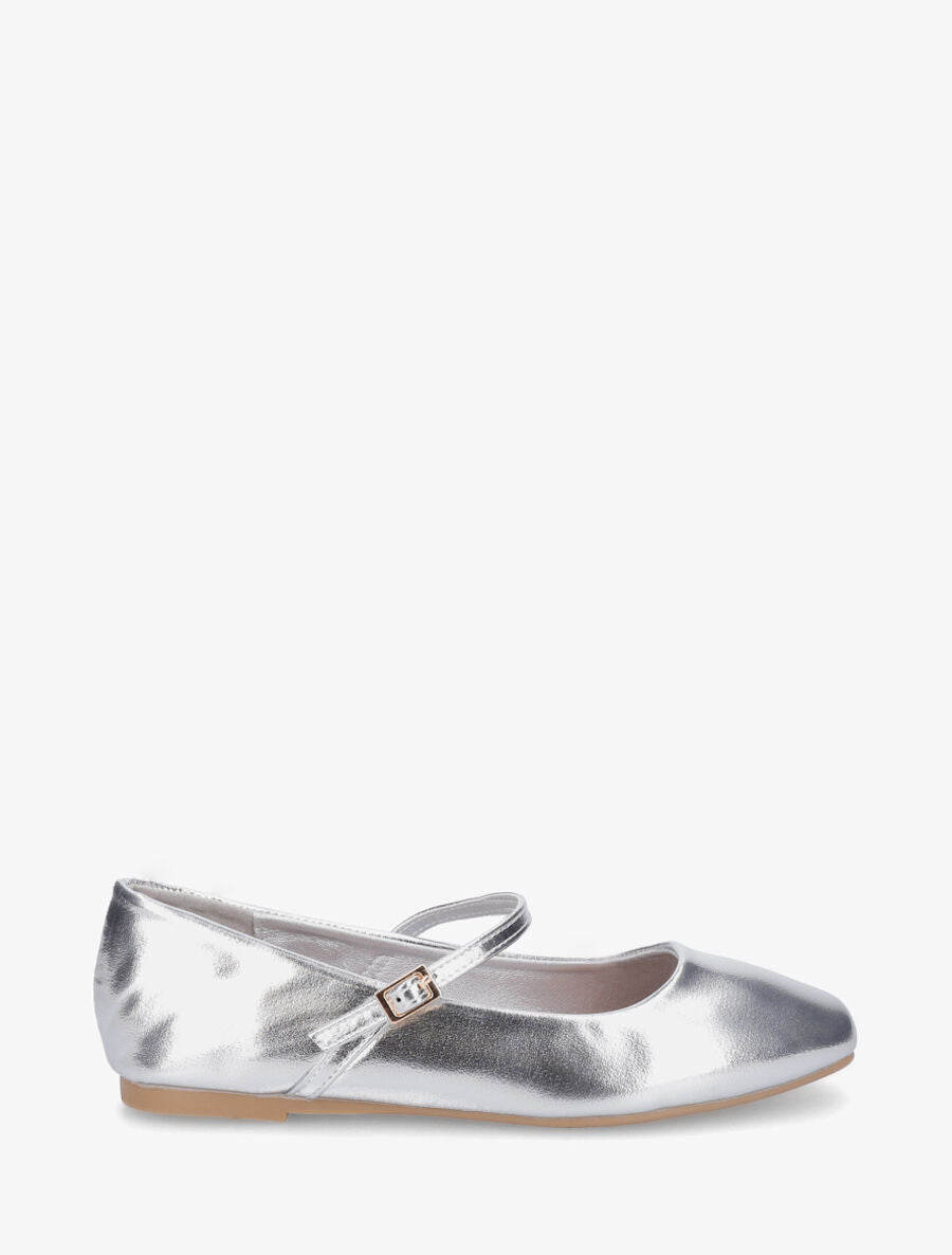 Ballerines style babies en simili brillant - Argent - 5