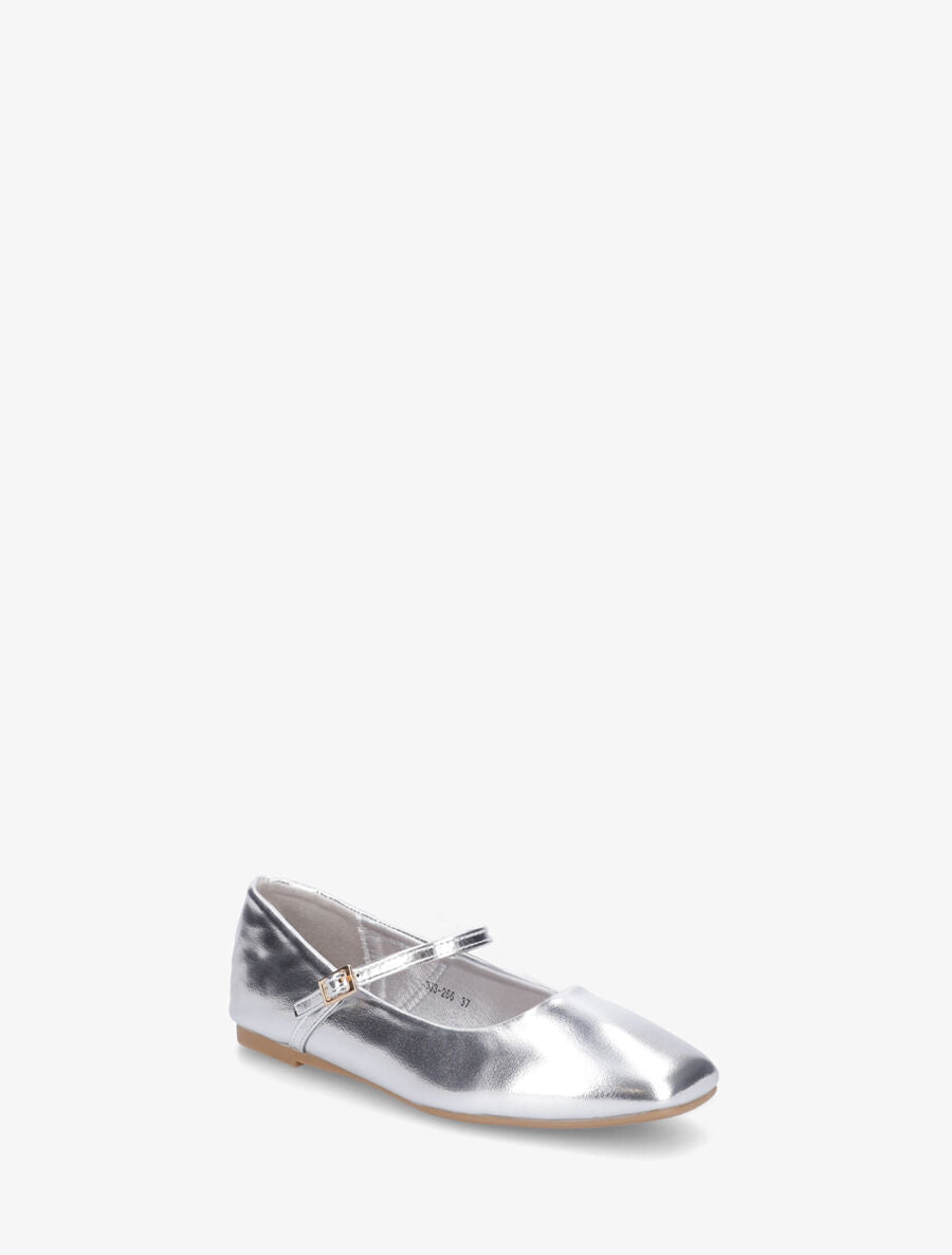 Ballerines style babies en simili brillant - Argent - 2