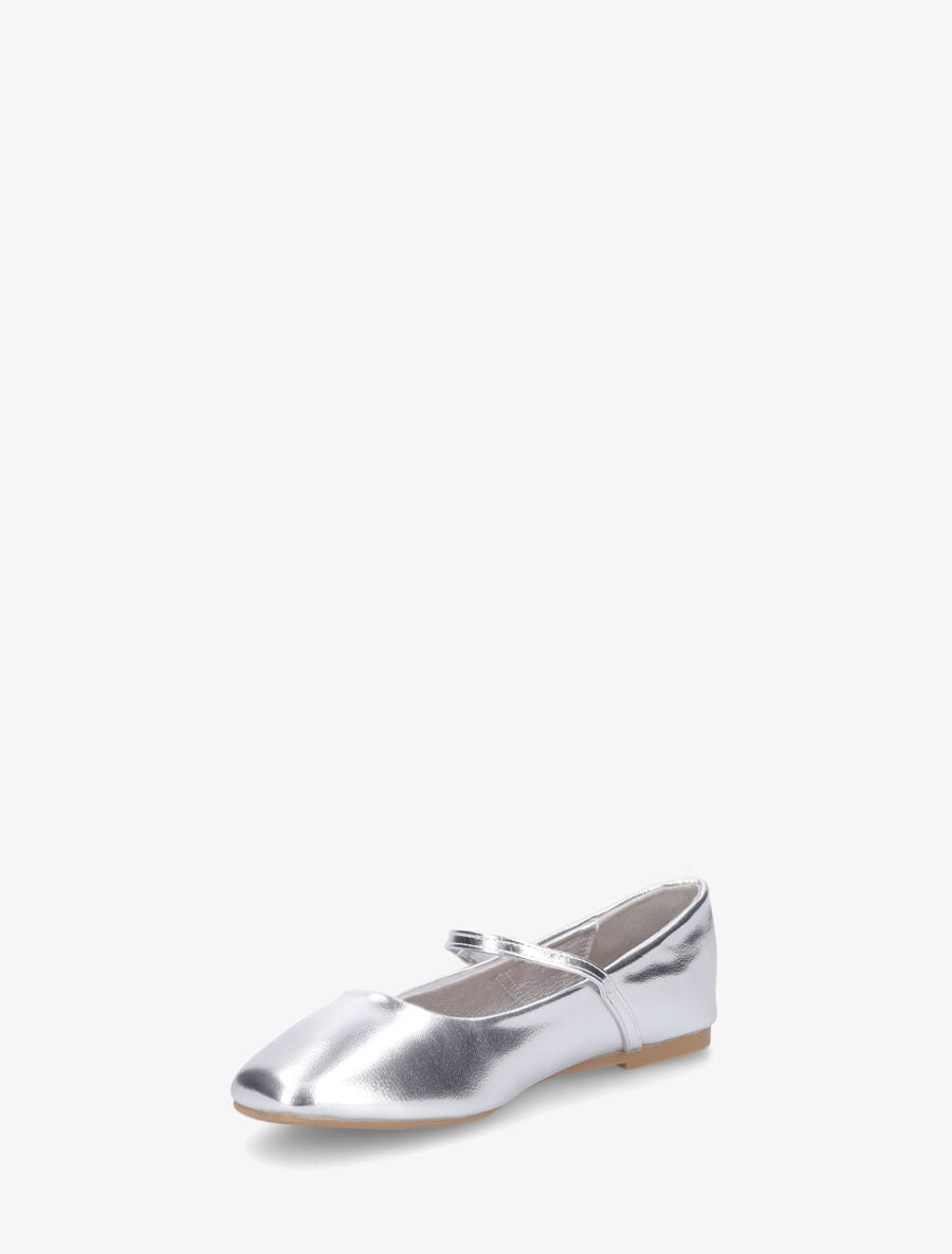 Ballerines style babies en simili brillant - Argent - 3