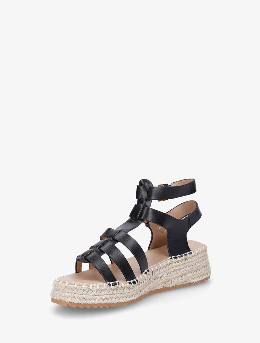 Sandales style spartiates - Noir - 3