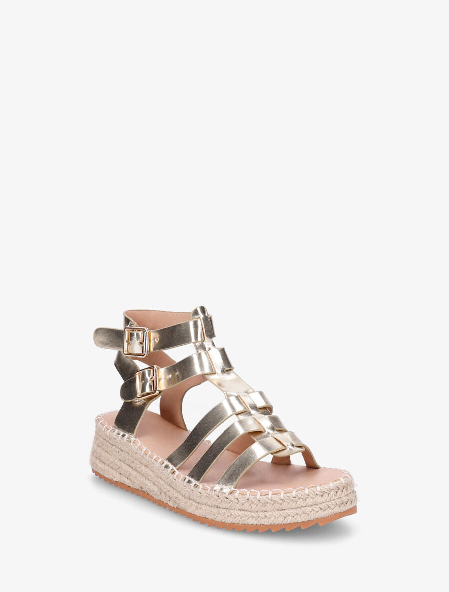 Sandales style spartiates - Or - 2