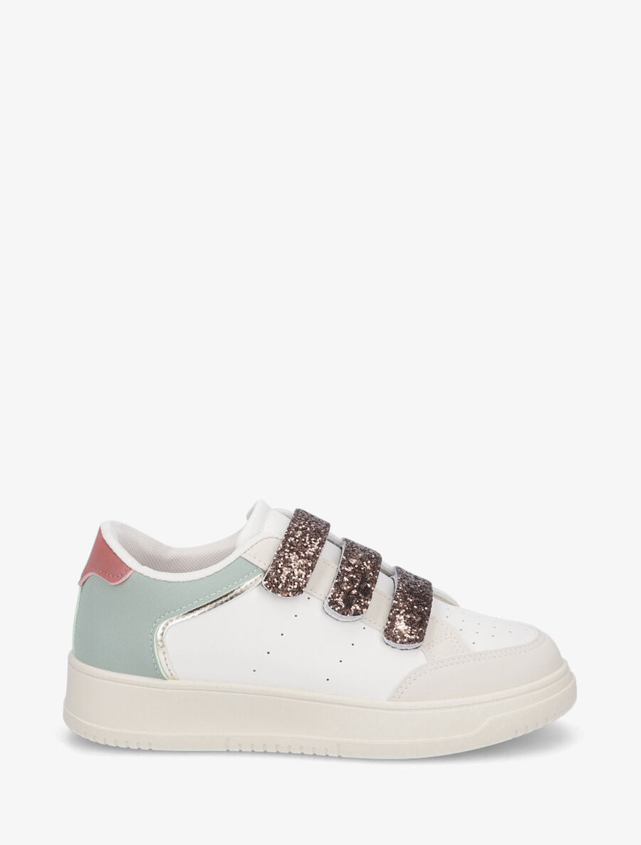 Basket à scratch à paillettes - Vert - 1