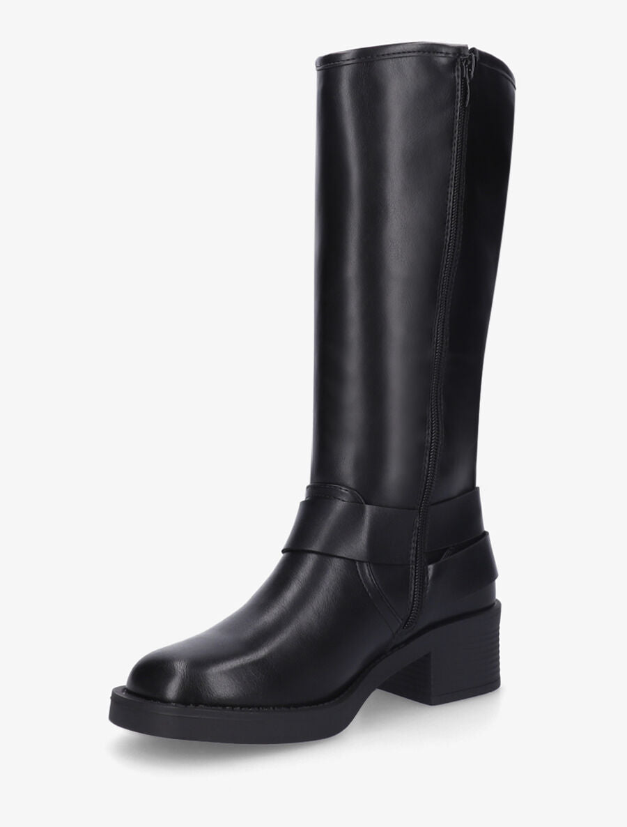 Bottes en simili style rock - Noir - 3