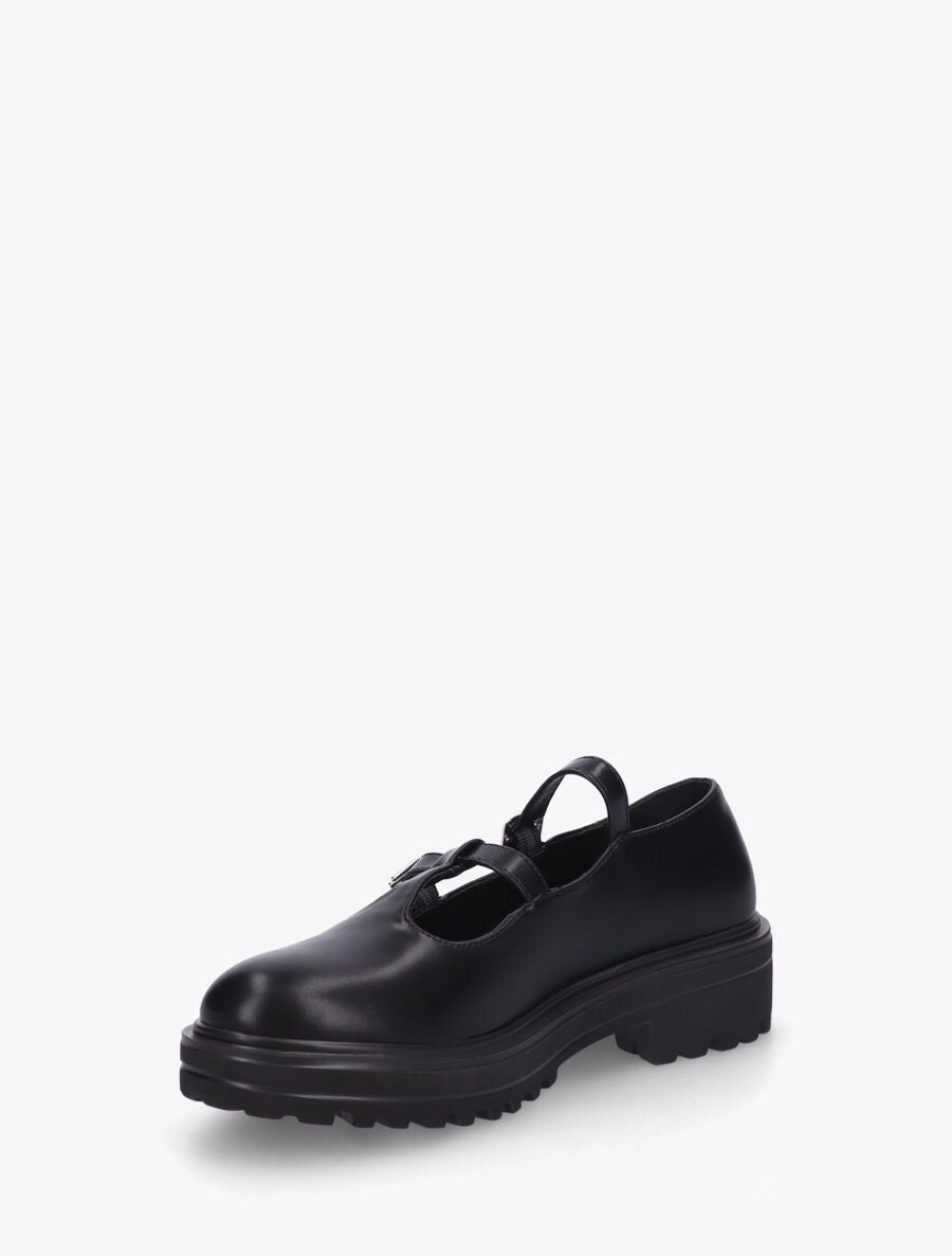 Derbies ajourés à boucles - Noir - 3