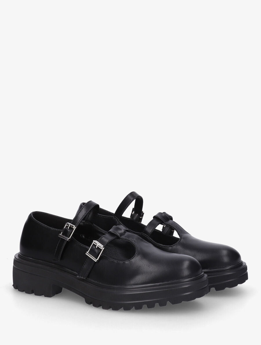 Derbies ajourés à boucles - Noir - 4