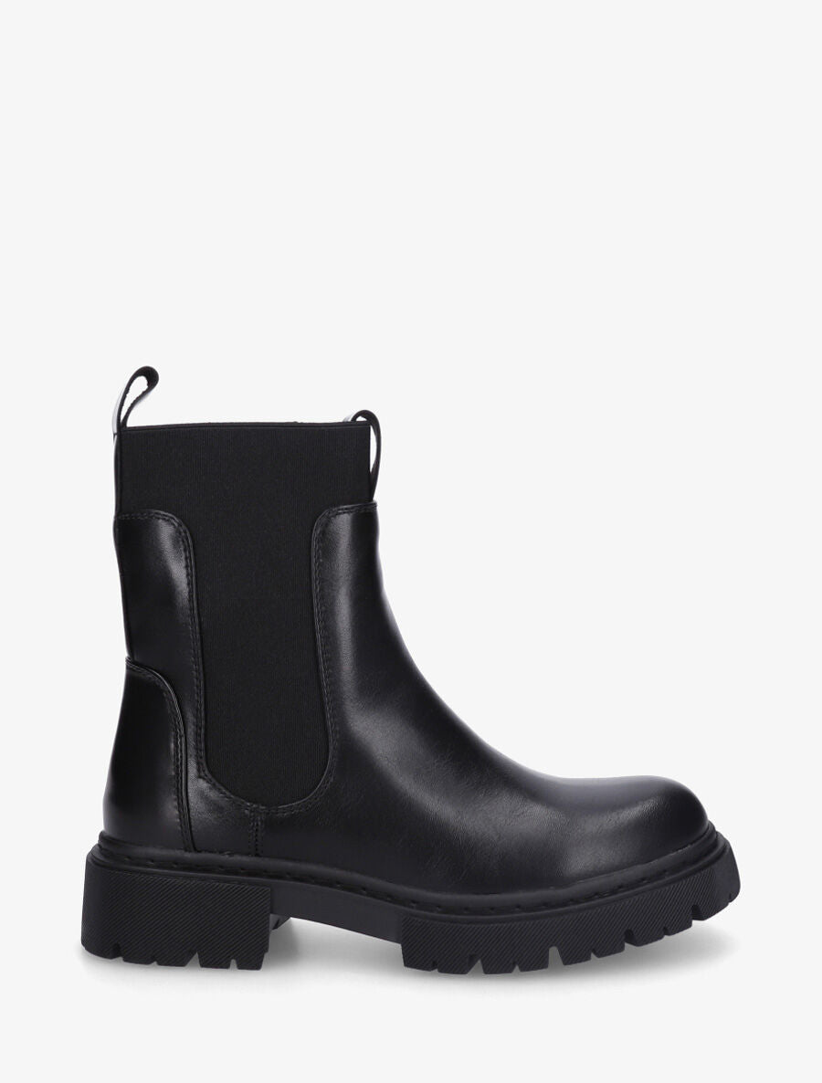 Bottines en simili style chelsea - Noir - 1