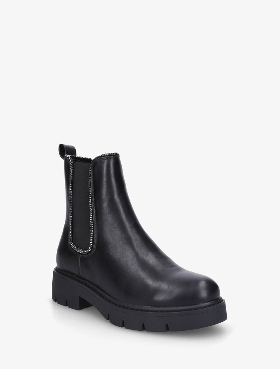 Chelsea boots à détail strass - Noir - 2