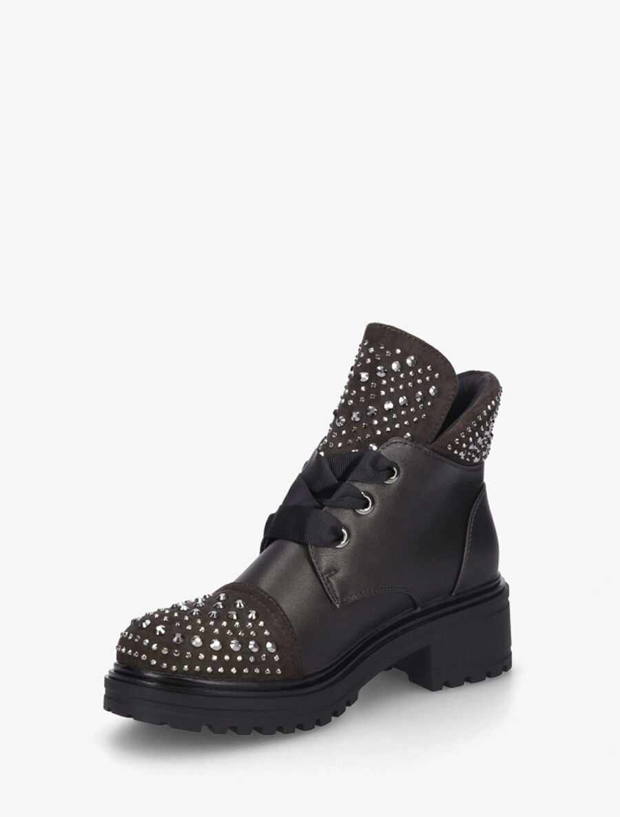 Bottines low cut à lacets - Anthracite - 3