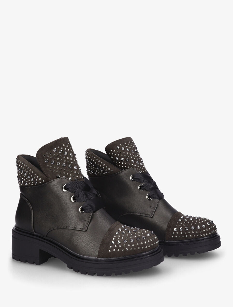 Bottines low cut à lacets - Anthracite - 4