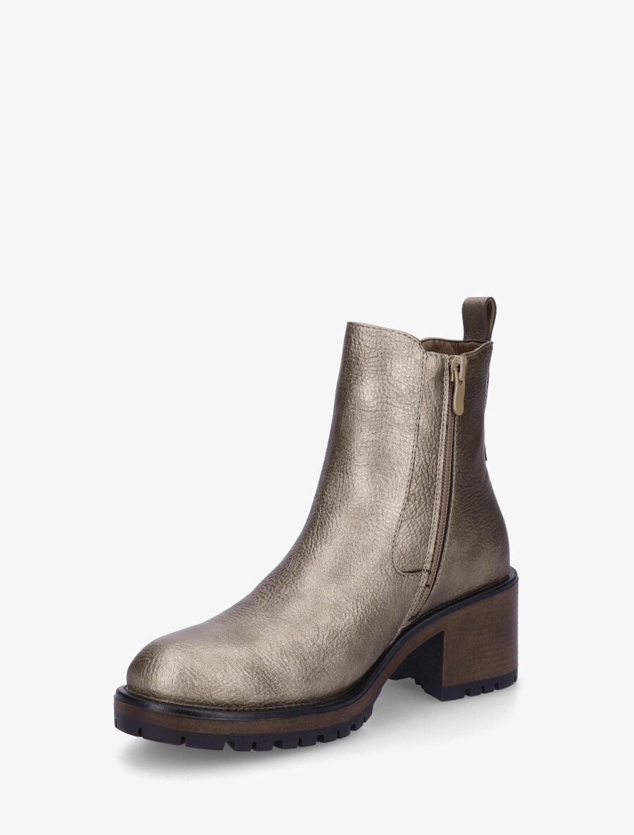 Bottines unies style chelsea - Bronze - 3
