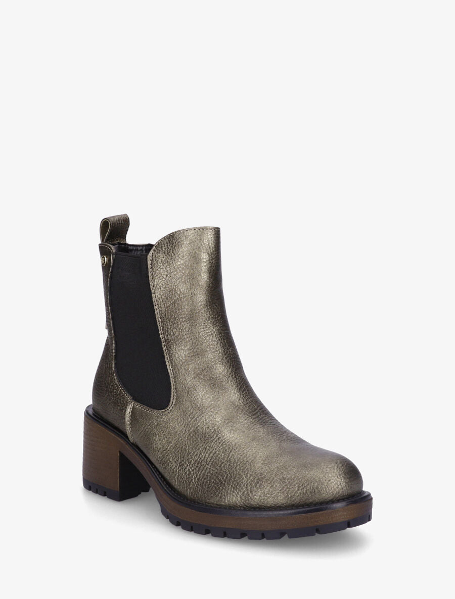 Bottines unies style chelsea - Kaki - 2