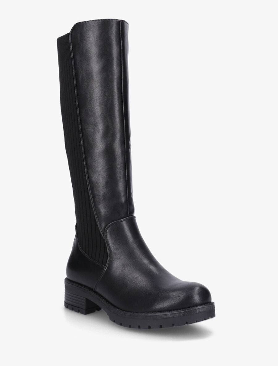 Bottes unies bi-matière - Noir - 2
