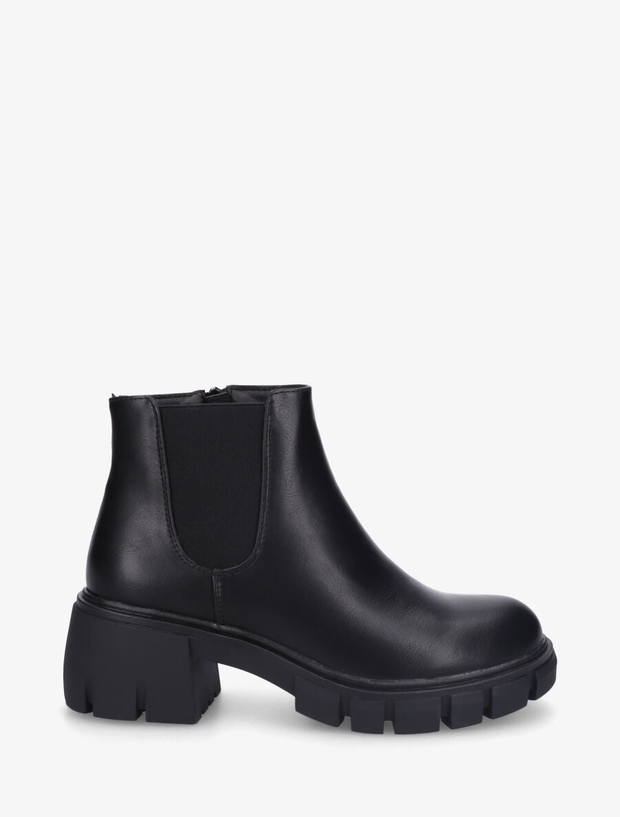 Low boots unies style chelsea - Noir - 5