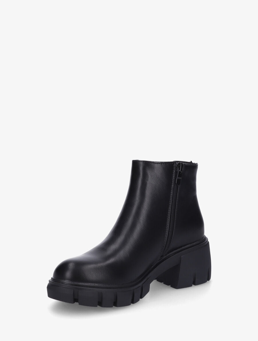Low boots unies style chelsea - Noir - 3