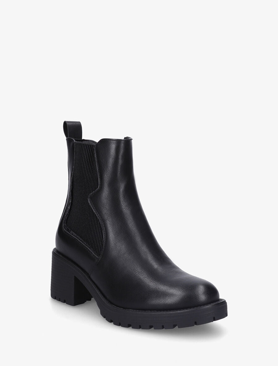 Bottines élastiquées à détail irisé - Noir - 2