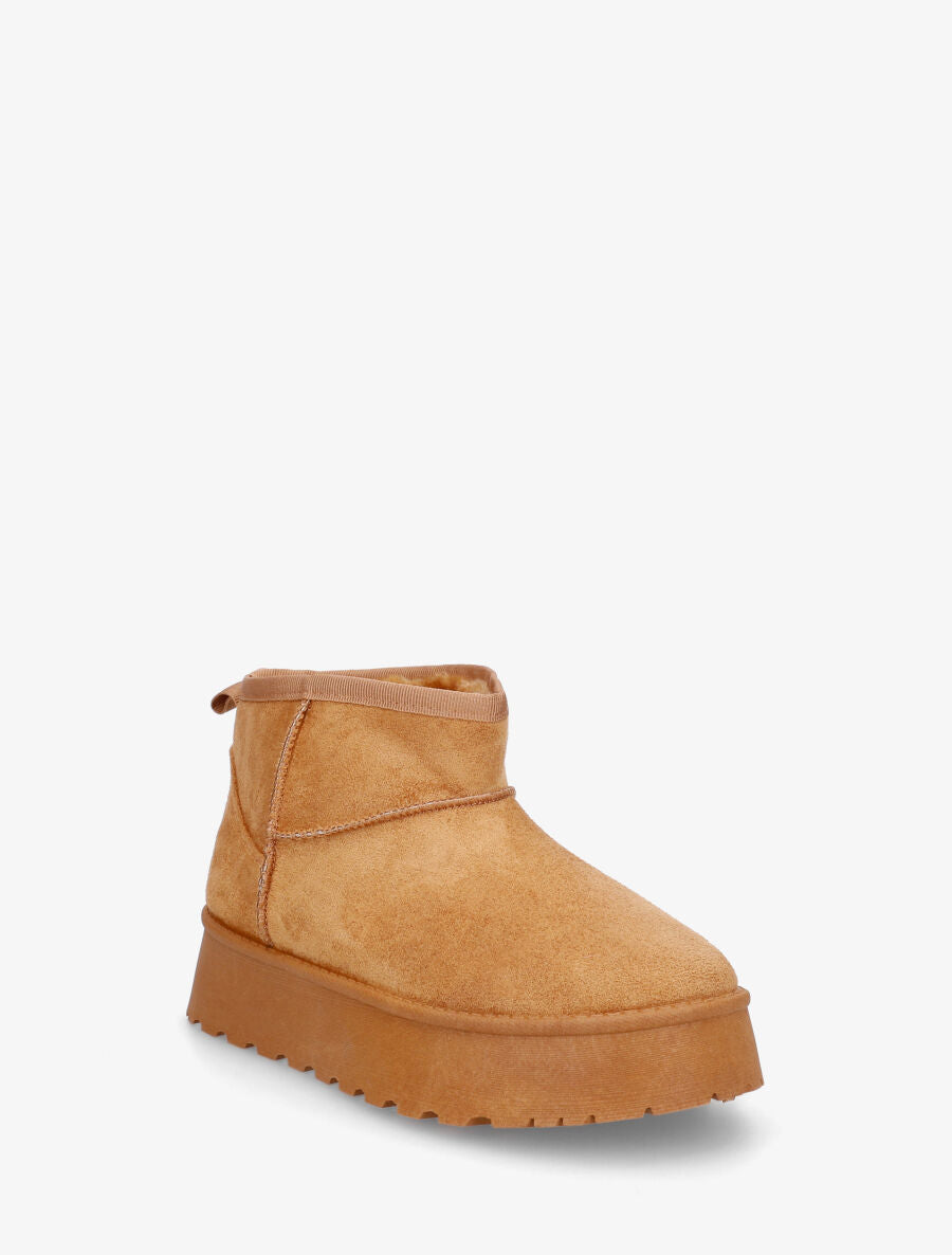 Bottines basses à interieur fourré - Camel - 2